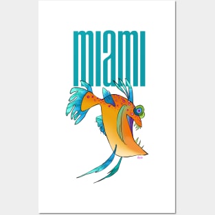 Krazy Fish - Miami Posters and Art